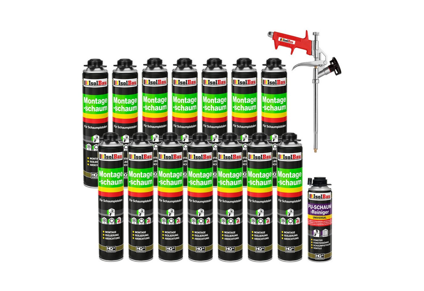 None Fenster SET Pistolenschaum 14 x 750 ml Bauschaum Montageschaum Reiniger, PCV-Profile Holz Holzwerkstoffe Ziegelsteine Beton Gips Metall None Fenster SET Pistolenschaum 14 x 750 ml Bauschaum Montageschaum Reiniger, PCV-Profile Holz Holzwerkstoffe Ziegelsteine Beton Gips Metall von None