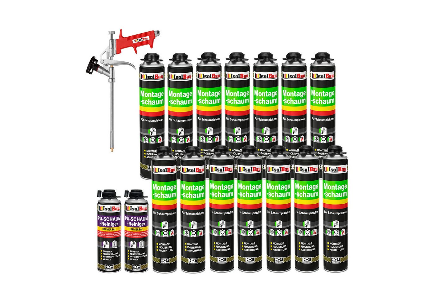 None Fenster SET Pistolenschaum 14 x 750 ml PU-Schaum-Schaumpistole Dämmen, PCV-Profile Holz Holzwerkstoffe Ziegelsteine Beton Gips Metall None Fenster SET Pistolenschaum 14 x 750 ml PU-Schaum-Schaumpistole Dämmen, PCV-Profile Holz Holzwerkstoffe Ziegelsteine Beton Gips Metall von None