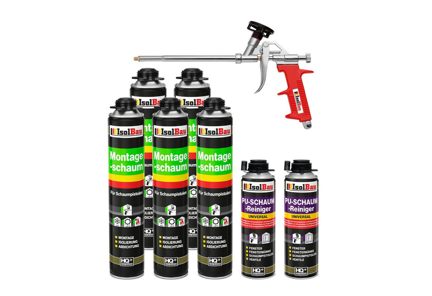None Fenster SET Pistolenschaum 5 x 750 ml Montageschaum B2 Schaumpistole, PCV-Profile Holz Holzwerkstoffe Ziegelsteine Beton Gips Metall None Fenster SET Pistolenschaum 5 x 750 ml Montageschaum B2 Schaumpistole, PCV-Profile Holz Holzwerkstoffe Ziegelsteine Beton Gips Metall von None