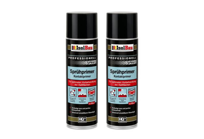 None Grundierfarbe Sprühprimer 2 x 500ml Grundierung Haftgrund Haftvermittler für Glas, Beton Porenbeton Ziegel, Putz Metall, Holz Spanplatten Glas PVC PE PP von None