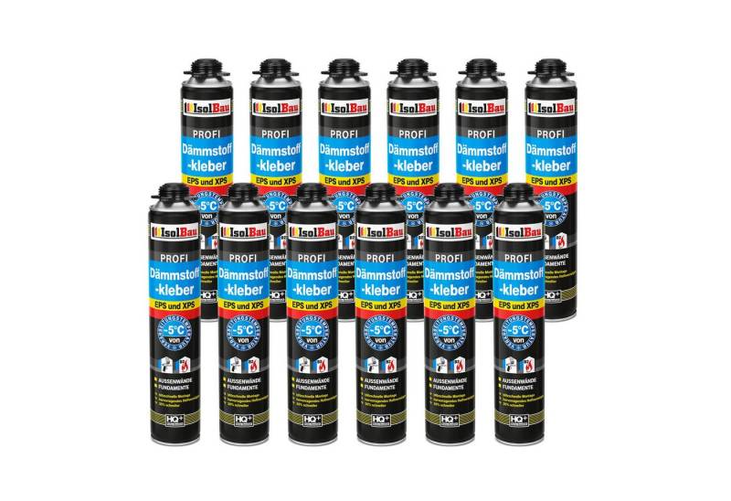 None Montagekleber Dämmstoffkleber 12 x 750 ml Dämmung Fixieren und Isolieren PS- & XPS-, Rasches und zuverlässiges Ausrichten der Dämm- u.Trockenbauplatten von None