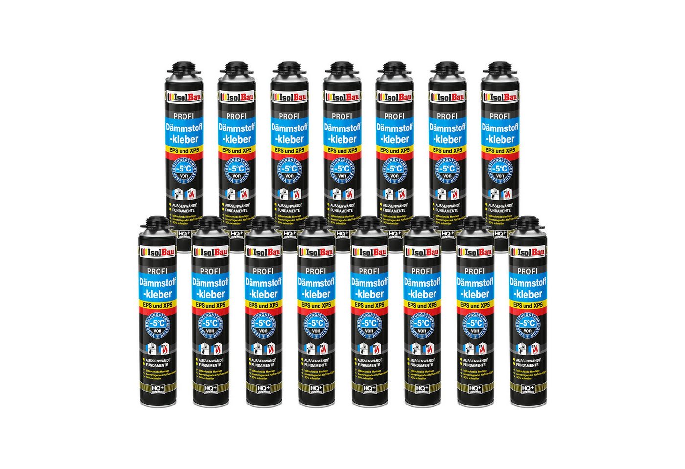 None Montagekleber Dämmstoffkleber 15 x 750 ml Klebeschaum Perimeterkleber Kleber, Rasches und zuverlässiges Ausrichten der Dämm- u.Trockenbauplatten von None