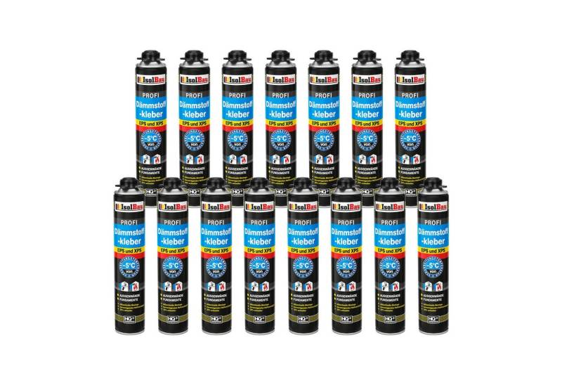 None Montagekleber Dämmstoffkleber 15 x 750 ml Klebeschaum Perimeterkleber Kleber, Rasches und zuverlässiges Ausrichten der Dämm- u.Trockenbauplatten von None