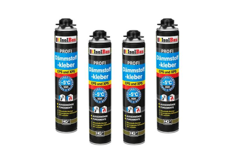 None Montagekleber Dämmstoffkleber 4 x 750 ml Klebeschaum Perimeterkleber Kleber, Rasches und zuverlässiges Ausrichten der Dämm- u.Trockenbauplatten von None