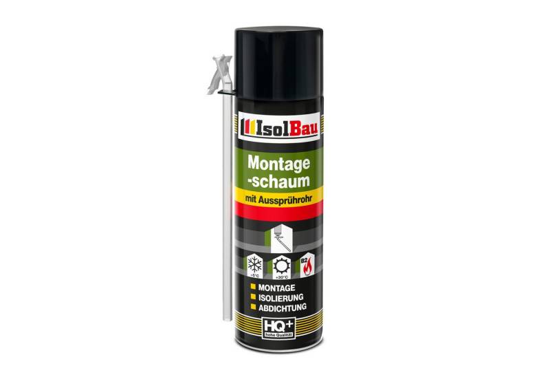 None Montagekleber Montageschaum 1 Dose 500 ml mit Aussprührohr Isolierung Montage, PCV-Profile Holz und Holzwerkstoffe Ziegelsteine Beton Gipsund Metall von None