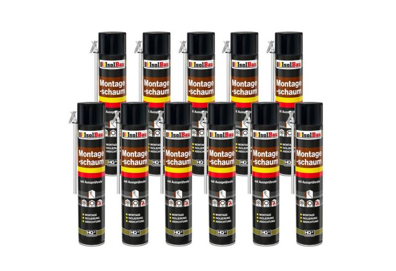 None Montagekleber Montageschaum 11 Dose 750 ml Bauschaum Abdichtung, Innen & außen, PCV-Profile Holz und Holzwerkstoffe Ziegelsteine Beton Gipsund Metall von None