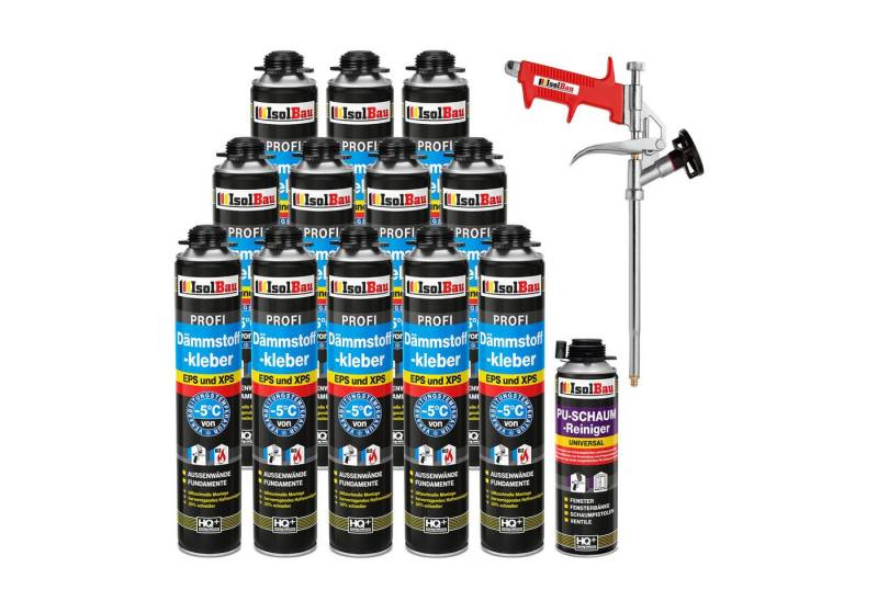 None Montagekleber SET Dämmstoffkleber 12 x 750 ml Klebeschaum Perimeterkleber Kleber, Rasches und zuverlässiges Ausrichten der Dämm- u.Trockenbauplatten von None
