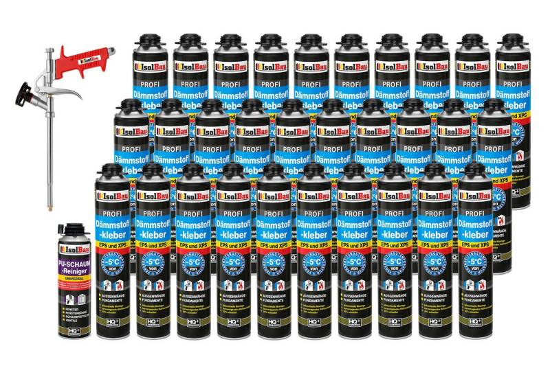 None Montagekleber SET Dämmstoffkleber 30 x 750 ml Perimeterkleber für EPS- & XPS-Platten, Rasches und zuverlässiges Ausrichten der Dämm- u.Trockenbauplatten von None