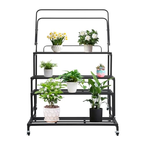NoneDanGee 2-stufiger Pflanzentreppe Blumenständer Metall, Multifunktionales Pflanzenregal mit großer Kapazität Pflanzenständer, Blumenbank Blumentreppe für Outdoor Indoor Balkon Garten NoneDanGee 2-stufiger Pflanzentreppe Blumenständer Metall, Multifunktionales Pflanzenregal mit großer Kapazität Pflanzenständer, Blumenbank Blumentreppe für Outdoor Indoor Balkon Garten von NoneDanGee