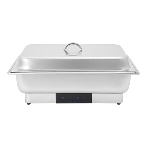 Speisenwärmer Buffetwärmer 9L, Warmhalteplatte Edelstahl Warmhaltebehälter Essen 600W Elektrischer Chafing Dish, Ideale Lösung für Buffets, Partys und Familienessen Speisenwärmer Buffetwärmer 9L, Warmhalteplatte Edelstahl Warmhaltebehälter Essen 600W Elektrischer Chafing Dish, Ideale Lösung für Buffets, Partys und Familienessen von NoneDanGee