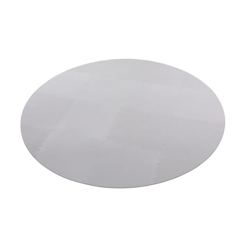 Whirlpool Matte, Whirlpool Outdoor Interlocking Hot Tub Matte, Rund Anti-Rutsch Wasserdichtes Pool Unterlage, Whirlpool Schutzmatte, Poolmatten Bodenmatte, 196 * 196 * 0.6cm (Grau) von NoneDanGee