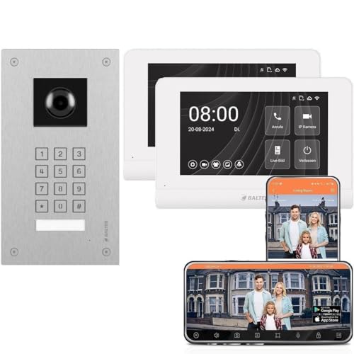 Balter ENTRI LN Video Türsprechanlage mit Kamera & numerischer PIN Tastatur inkl. 2X 7 Zoll WLAN HD Touchscreen Monitor mit Interkom & Smartphone App Türöffner Funktion für einfamilienhaus Set Balter ENTRI LN Video Türsprechanlage mit Kamera & numerischer PIN Tastatur inkl. 2X 7 Zoll WLAN HD Touchscreen Monitor mit Interkom & Smartphone App Türöffner Funktion für einfamilienhaus Set von Nonic