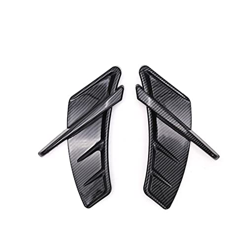 Nonuin Auto Spoiler Wing Für A-UDI A6 A4 B8 A5 A7 A8 A3 A1 Q5 Q7 S3 S4 S5 S6 S8 RS8 RS7 RS5 2 Stück Spoiler Fender Side Sticker Air Vent Aufkleber (Farbe : Black) von Nonuin