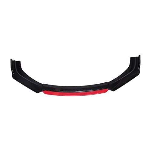 Auto Frontspoiler Für Jaguar XE XF XJ Für F-Pace 4pcs Auto Frontschürze Lip Kit Spoiler Splitter Diffusor Canard Ersatzteile Stoßfänger Spoilerlippe (Color : Gloss Black and Red) von Nonuinz