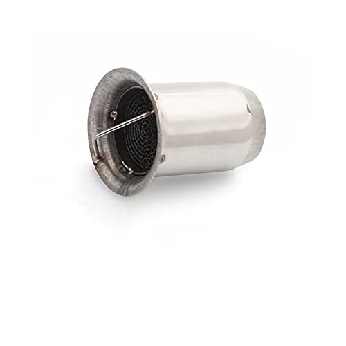 Nonuinz Abgasanschluss Universal 35mm 42mm 45mm 48mm 51mm 60mm Motorrad Auspuff Katalysator DB Killer Schalldämpfer Noise Sound Eliminator Mittelrohr (Farbe : A6 60mm Cata) von Nonuinz