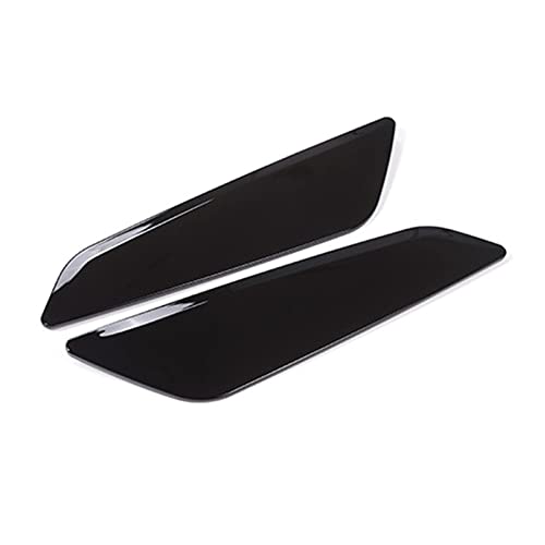 Nonuinz Auto Heckspoiler Carbon-Faser-Seitenspoiler Luftstrom-Fender-Grill-Auslass-Einlass-Entlüftungs-Abdeckung Für BMW 5er G30 G31 2017 2018 (Farbe: Schwarz) von Nonuinz