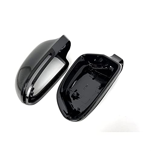 Seitenspiegel Abdeckung Kohlefaser-Look Schwarz Für A-UDI A4 S4 A5 S5 A6 S6 A8 S8 Q3 SQ3 A3 D3 8P 4F C6 Autospiegelgehäuse B8 8K Spiegelabdeckung Auto Außenspiegelkappe (Farbe : 1 Pair Black) von Nonuinz