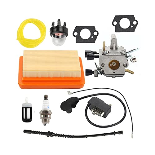 Vergaser-Kit Für Stihl FS120 FS200 FS250 FS250R FS300 FS350 Trimmer Freischneider Zündung Mit Spule Für Stihl 4134 400 von Nonuinz