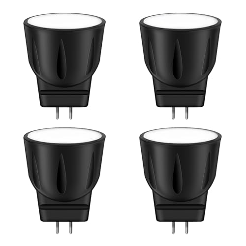 Noobibaba MR8 12V LED Lampe 2W, GU4 MR8 12V 10W 20W Halogenlampe Ersatz, Warmweiß 2700K 120° Abstrahlwinkel LED Leuchtmittel, Nicht-Dimmbar 4 Stück von Noobibaba