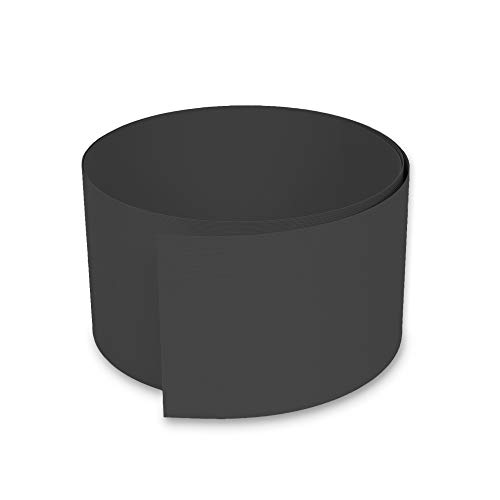 NOOR Sichtschutzstreifen PVC Easy für Doppelstabmattenzaun - Zaunfolie anthrazit 0,19x2,55 m Stärke 1,1 mm gerillt - blickdichter Wind- & Sichtschutz - Zaunblende Made in Germany von NOOR