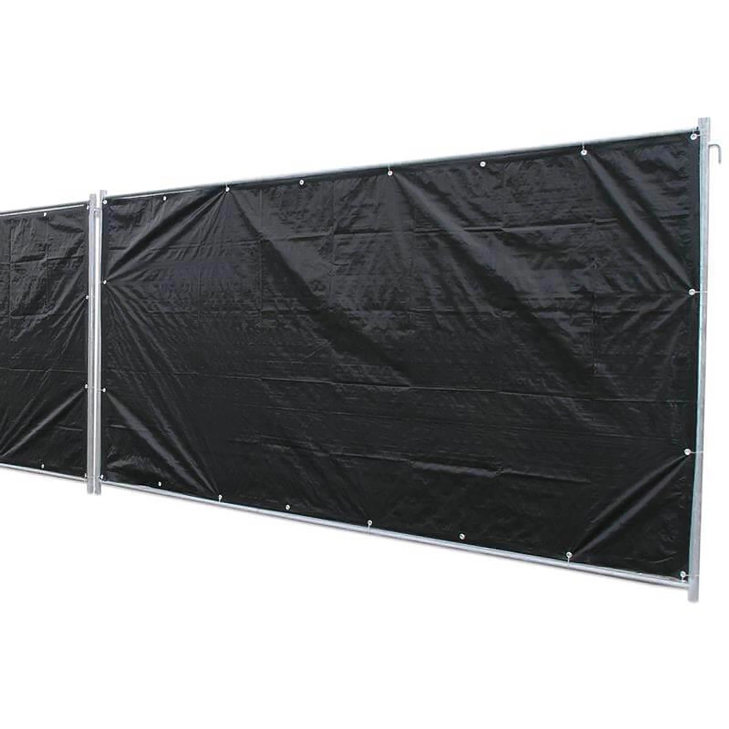 Noor Bauzaunplane Profi 176 cm x 341 cm Schwarz von Noor