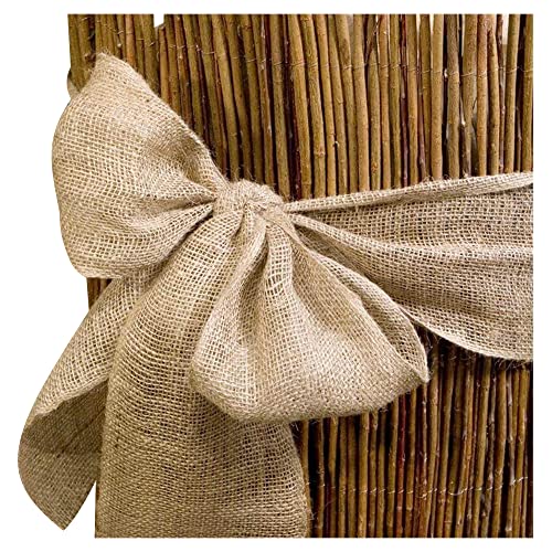 NOOR Jute-Wickelstreifen Natur 0,15 x 25 m I Jute-Rolle als Frostschutz für Pflanzen, zum Adventskalender selber basteln oder als Deko-Material I Jute-Winterschutz für Topf- und Kübelpflanzen von NOOR