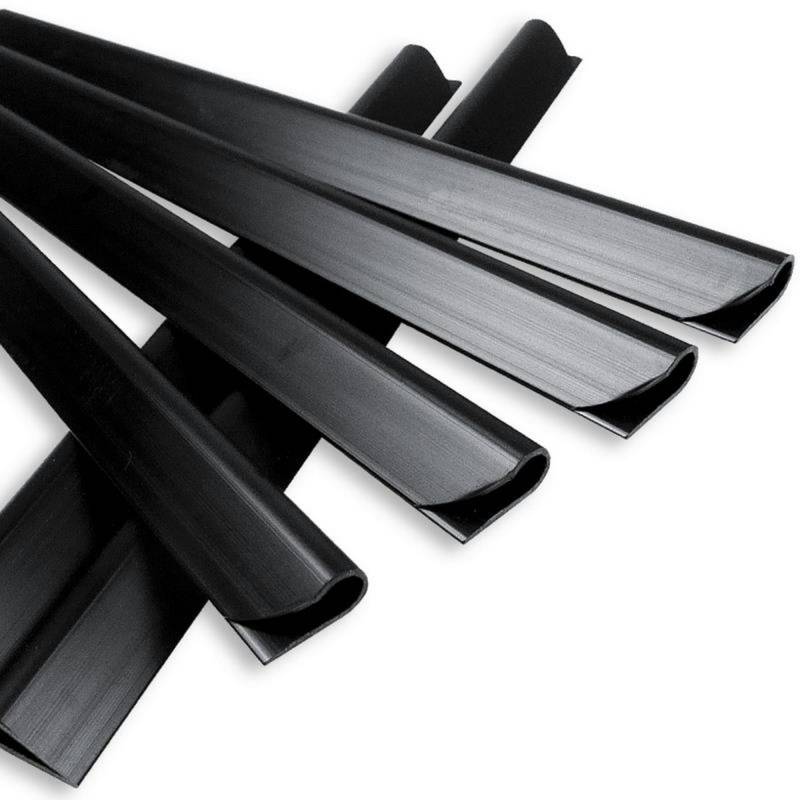 Noor Klemmschienen für Zaunblende Textil und Zaunblende PVC blickdicht 25er Set Anthrazit RAL 7016 von Noor