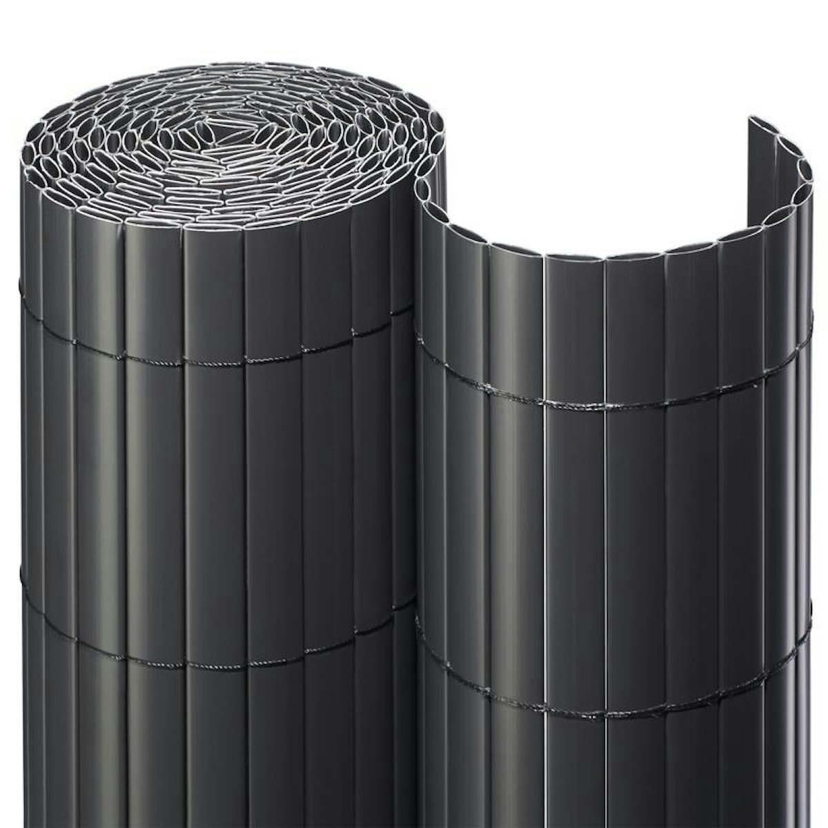 Noor PVC Sichtschutzmatte in verschiedenen Farben und Größen-anthrazit-3 m-1,00 m von Noor