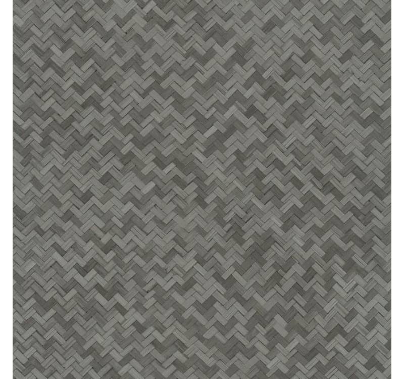 Noordwand Fototapete Tapete Botanica Rattan Wickerwork Schwarz und Grau, (1 St) von Noordwand