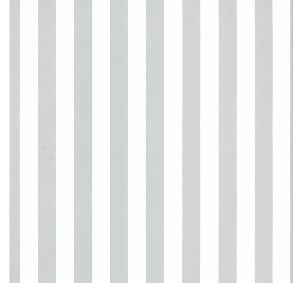 Noordwand Fototapete Tapete Fabulous World Stripes Weiß und Hellgrau, (1 St) von Noordwand