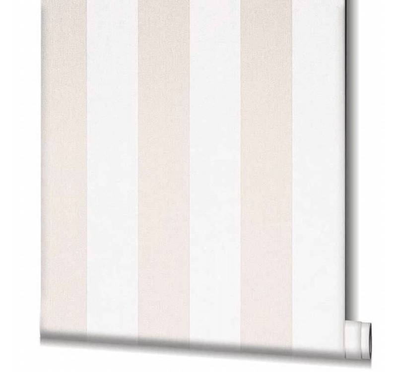 Noordwand Fototapete Tapete Topchic Stripes Beige und Weiß, (1 St) von Noordwand