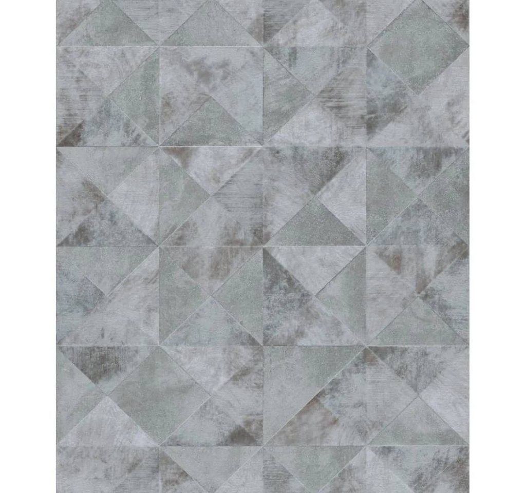 Noordwand Fototapete Tapete Topchic Graphic Shapes Facet Metallic-Grau, (1 St) von Noordwand