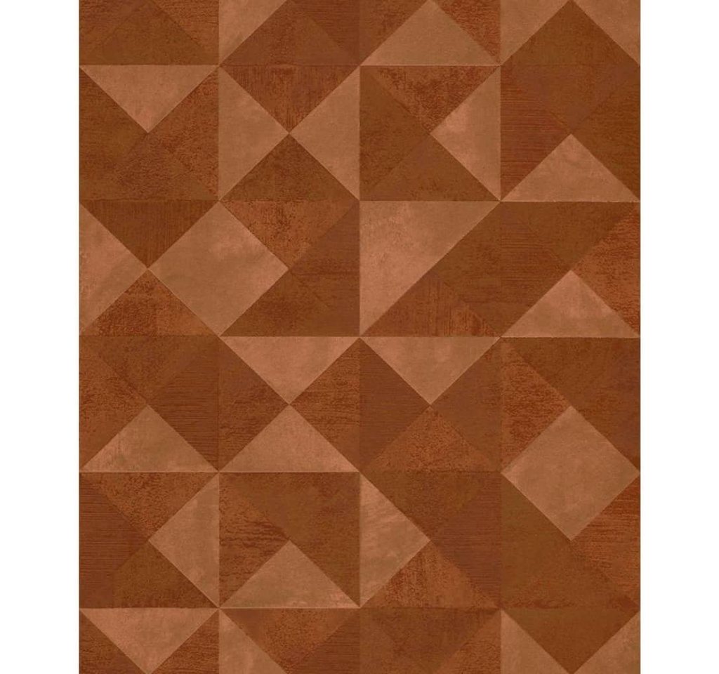 Noordwand Fototapete Tapete Topchic Graphic Shapes Facet Metallic-Orange, (1 St) von Noordwand