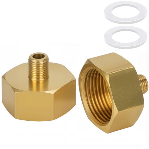 2-Pack Brass AG/IG Reducer Adapter 1/8" Male to 3/4" Female Thread | 3/4" FeMale to 1/8" male Thread | Durable Pipe Connection Converter with Rubber Seal for Water/Gas/Liquid Systems 2-Pack Brass AG/IG Reducer Adapter 1/8" Male to 3/4" Female Thread | 3/4" FeMale to 1/8" male Thread | Durable Pipe Connection Converter with Rubber Seal for Water/Gas/Liquid Systems von Noosverl