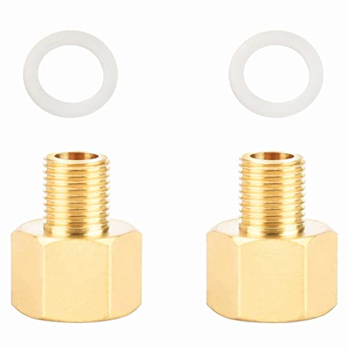 Noosverl 2 Stücke Reduzierstück 1/8 auf 1/4 Zoll, Reduzierverlängerung 1/8 Zoll außen x 1/4 Zoll innen Messing Gewinde/Messing Fittings Noosverl 2 Stücke Reduzierstück 1/8 auf 1/4 Zoll, Reduzierverlängerung 1/8 Zoll außen x 1/4 Zoll innen Messing Gewinde/Messing Fittings von Noosverl