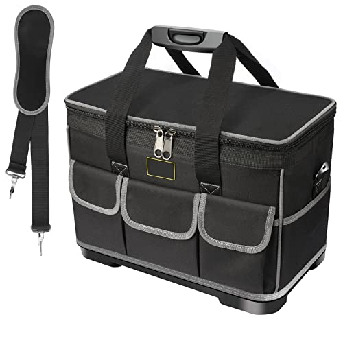 Noosverl Wasserdichte und Faltbare Vatertagsgeschenk Elektriker Werkzeugtasche groß schwarz mit Innentasche, inkl Schultergurt, geeignet für Haushalt, Zimmerei und Elektriker, 40 x 23 x 28cm Noosverl Wasserdichte und Faltbare Vatertagsgeschenk Elektriker Werkzeugtasche groß schwarz mit Innentasche, inkl Schultergurt, geeignet für Haushalt, Zimmerei und Elektriker, 40 x 23 x 28cm von Noosverl