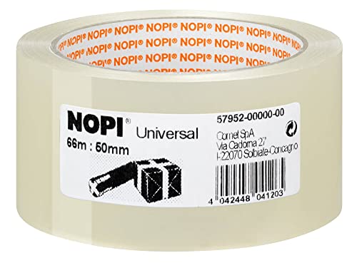 NOPI Verpackungsklebeband Universal, 50 mm x 66 m, 45 my von tesa