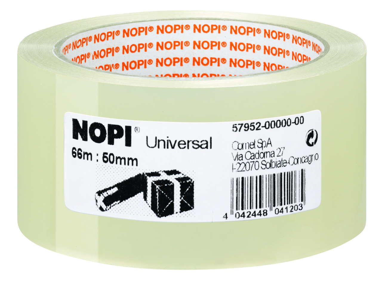 NOPI Packband Universal 66 m x 50 mm, transparent von Nopi