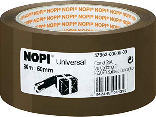 NOPI Verpackungsklebeband Universal, 50 mm x 66 m, braun von tesa