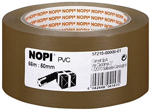 Packband 50mmx66m braun NOPI 57215-00000-01 PVC geprägt - 6er Packung von Nopi