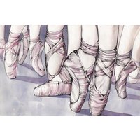 Balletttänzer Kunstdruck von NoraJuliaArt