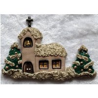Kirche, Weihnachten, Noel, Weihnachtsdeko, Polymerclay Schmuck, Polymer Clay Kunst, Weihnachtsgeschenk, Schmuck Zu Geschenkidee Kirche, Weihnachten, Noel, Weihnachtsdeko, Polymerclay Schmuck, Polymer Clay Kunst, Weihnachtsgeschenk, Schmuck Zu Geschenkidee von NorbiKunst