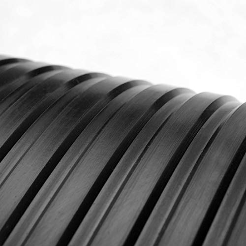 1m² Leistenmatte, 1,00 x 1,00 m, Stärke: 6,0 mm, Schwarz von Nord-Industriegummi