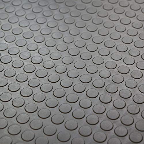 1m² Noppenmatte Premium 1,20m x 0,83m, Stärke: 3mm, Dunkelgrau von Nord-Industriegummi