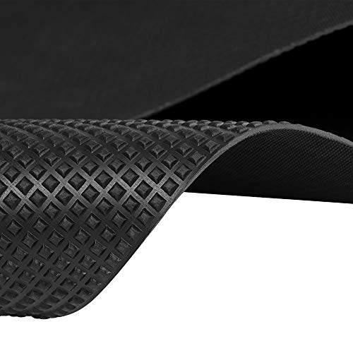 4m² Pyramidenmatte, 1,20 x 3,33m, Stärke: 3mm, Schwarz von Nord-Industriegummi