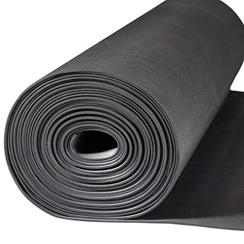 Nord-Industriegummi Kabelschutzmatte [70 cm x 5 m] - Stärke 3 mm - wetterfeste Kabelmatte für Veranstaltungen, Bühne - Gummi Feinriefenmatte Outdoor zum Schutz für Kabel und Schläuche von Nord-Industriegummi