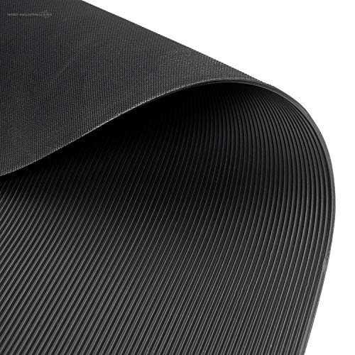 Nord-Industriegummi - Gummimatte Feinriefen - Anti-Rutsch Gummiläufer fein gerippt - 1m² Feinriefenmatte 1,2 x 0,83m, Stärke: 3mm, Schwarz - Als Schutzmatte, Bodenbelag, Kabelschutzmatte Nord-Industriegummi - Gummimatte Feinriefen - Anti-Rutsch Gummiläufer fein gerippt - 1m² Feinriefenmatte 1,2 x 0,83m, Stärke: 3mm, Schwarz - Als Schutzmatte, Bodenbelag, Kabelschutzmatte von Nord-Industriegummi