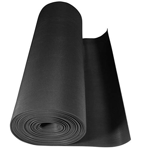 Nord-Industriegummi Kabelschutzmatte [50 cm x 5 m] - Stärke 3 mm - wetterfeste Kabelmatte für Veranstaltungen, Bühne - Gummi Feinriefenmatte Outdoor zum Schutz für Kabel und Schläuche von Nord-Industriegummi