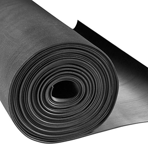 Nord-Industriegummi Kabelschutzmatte mit Gewebeeinlage [50 cm x 10 m] - Stärke 3 mm - wetterfeste Kabelmatte für Veranstaltungen, Bühne - Gummi Feinriefenmatte Outdoor für Kabel und Schläuche von Nord-Industriegummi