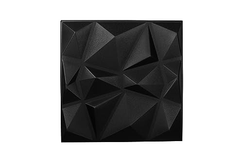 Nord Plus - Wandpaneele aus Styropor 3D Paneele für Decke Dekor Wandverkleidung Paneele (Schwarzer Diamant, 72) von Nord Plus